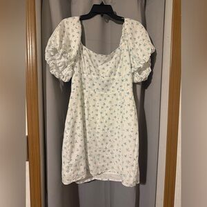 NWT Altar’d state*** blue and white mini floral dress